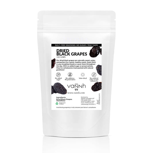 Solar Dried Black Raisins: Naturally Sweet Snacks for Busy Lifestyles | 100g