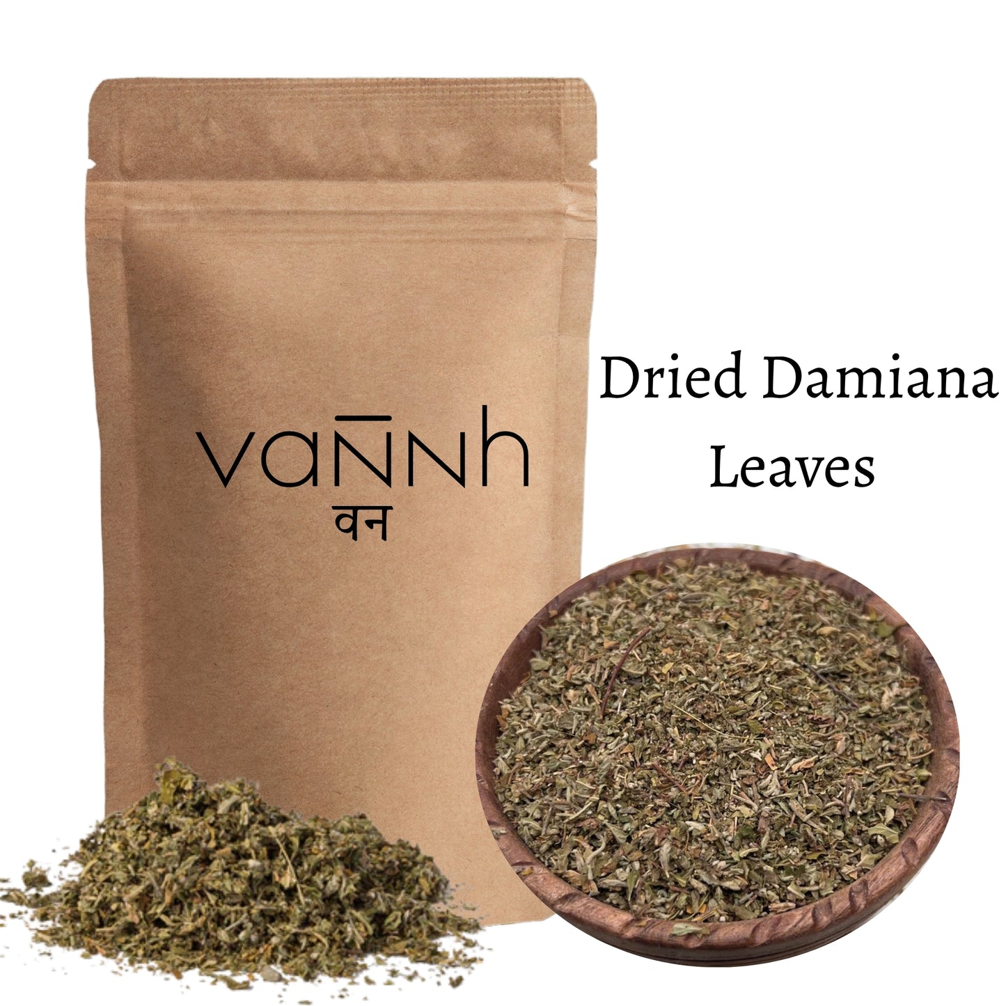 Dried Damiana T-cut Leaves (Turnera diffusa)