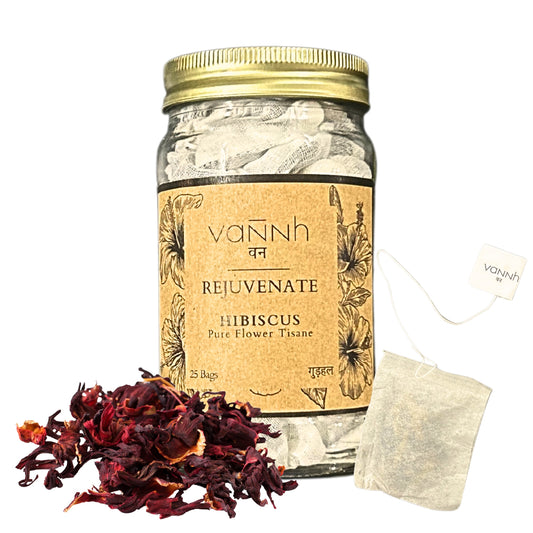 HIBISCUS FLOWER TISANE | REJUVENATE | Pure Flower | 25 Paper Bags