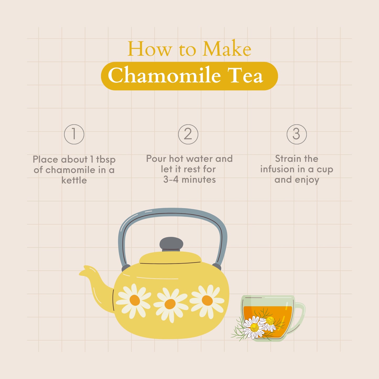 CHAMOMILE FLOWER TISANE | SLEEP BETTER | Pure Flower | 25 Paper Bags