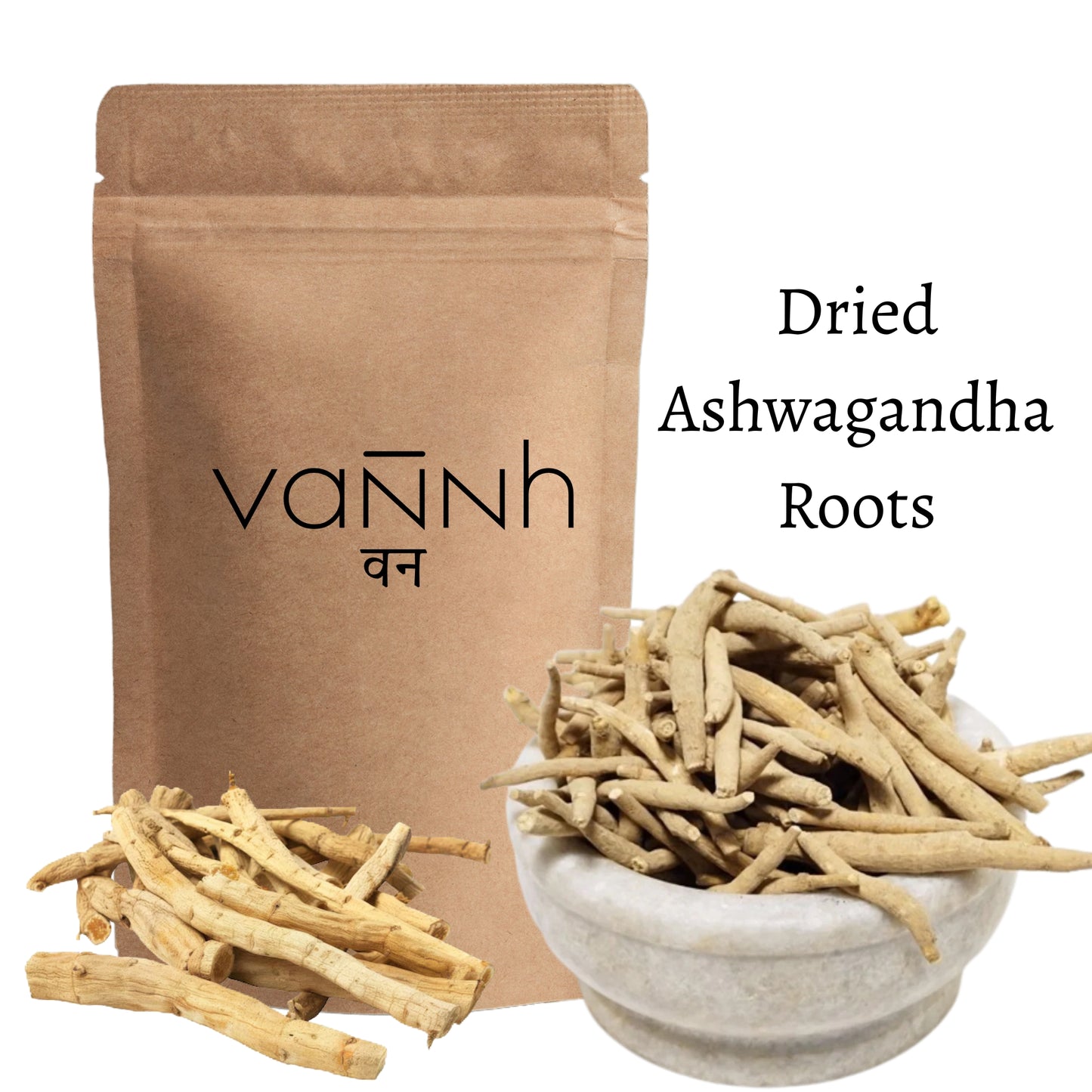 Dried Ashwagandha Roots (Whole)