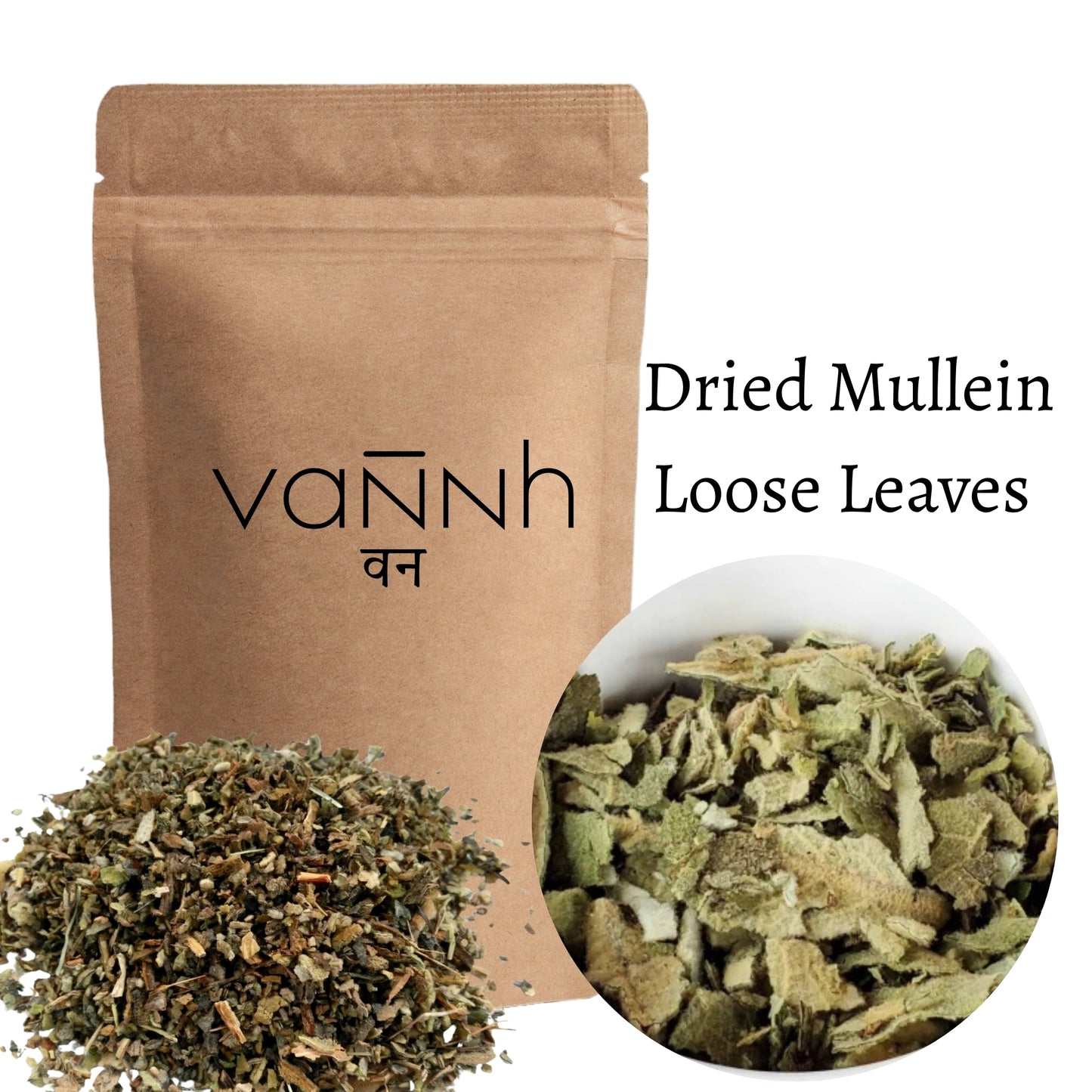 Dried Mullein Loose Leaves (Verbascum thapsus)