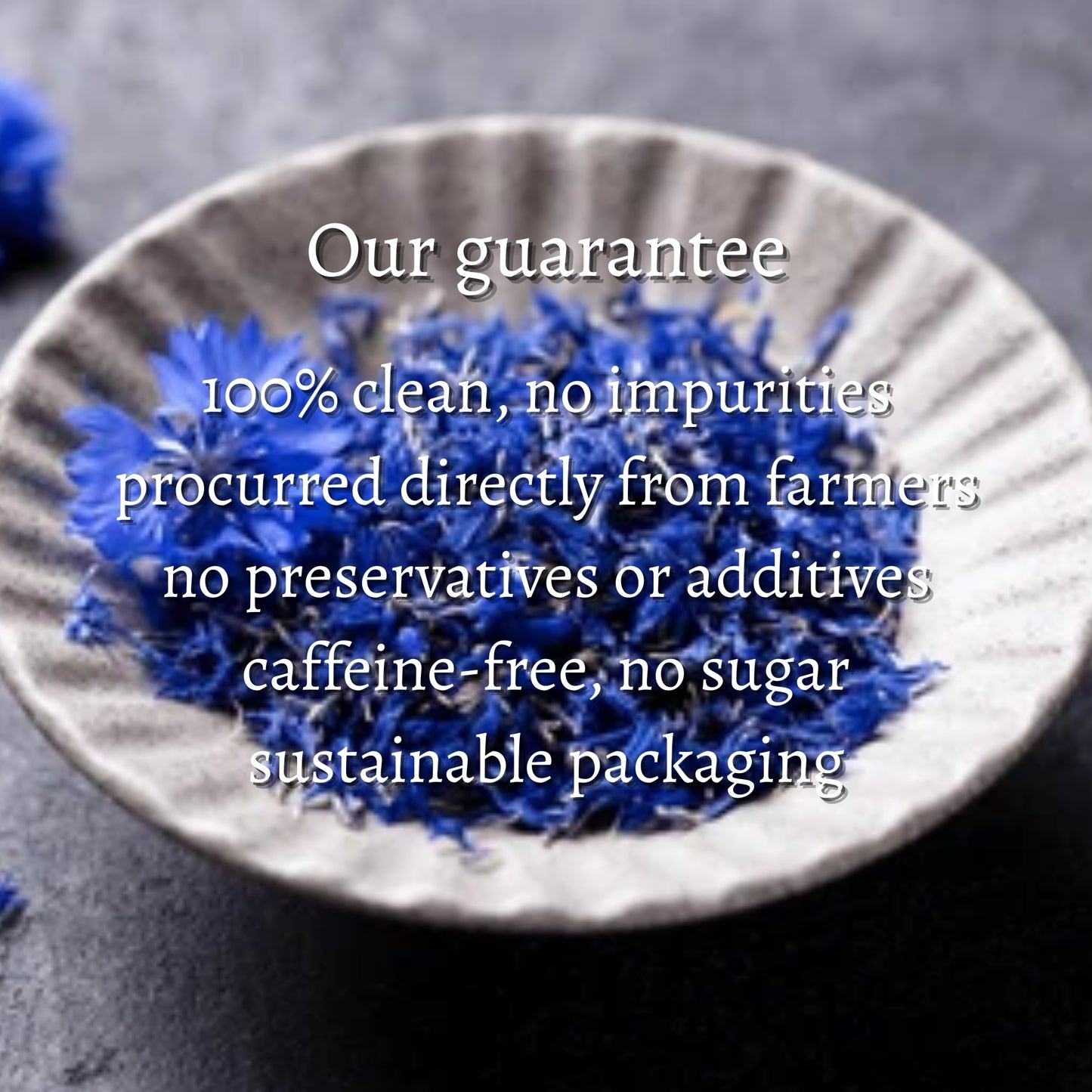 Dried Blue Cornflower Loose Flowers