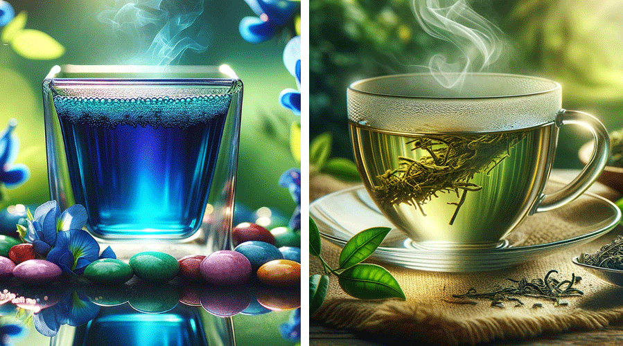 Green Tea Vs Blue Pea Tea