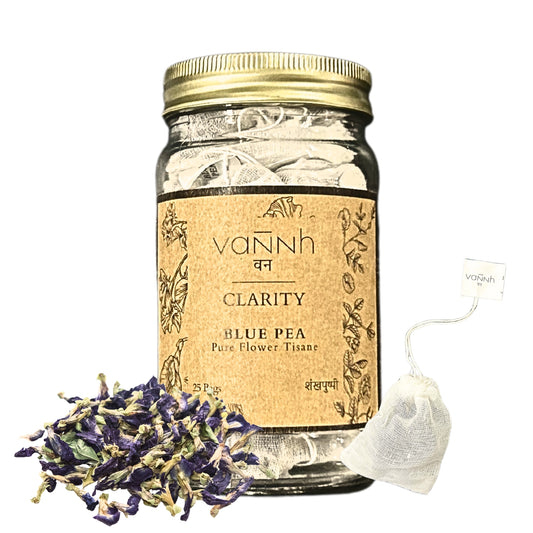 BLUE PEA FLOWER TISANE | CLARITY | Pure Flower | 25 Cloth Bags