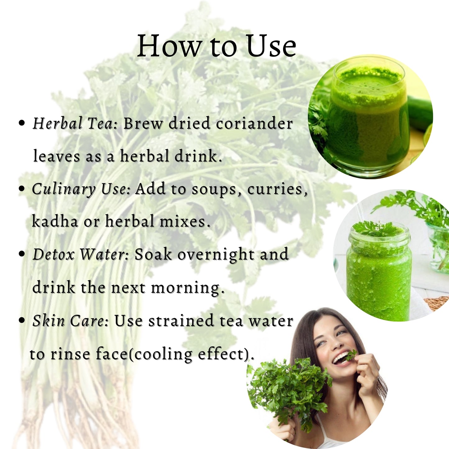 Coriander Leaves Whole (Dhania Patta)