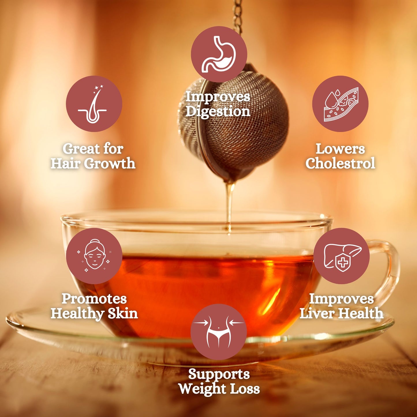 HIBISCUS FLOWER TISANE | REJUVENATE | Pure Flower | 25 Cloth Bags