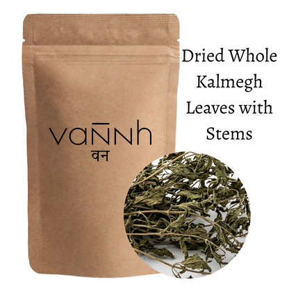 Dried Kalmegh Leaves with Stems Whole | Andrographis paniculata