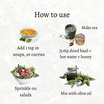 Dried Basil Leaves (Loose)