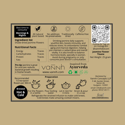 JASMINE FLOWER TISANE | GLOW | Pure Flower | 30 g