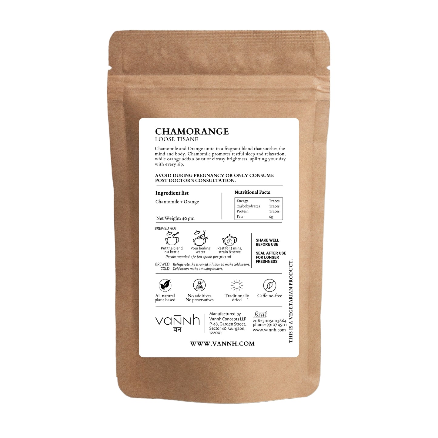 Vannh Chamorange Loose Tisane (40g)