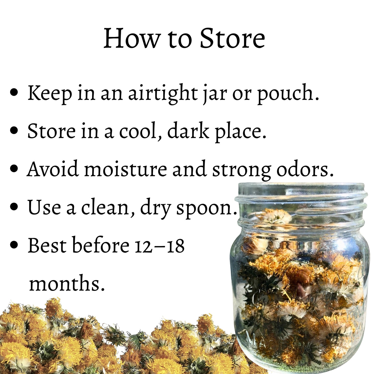 Dried Dandelion Flower