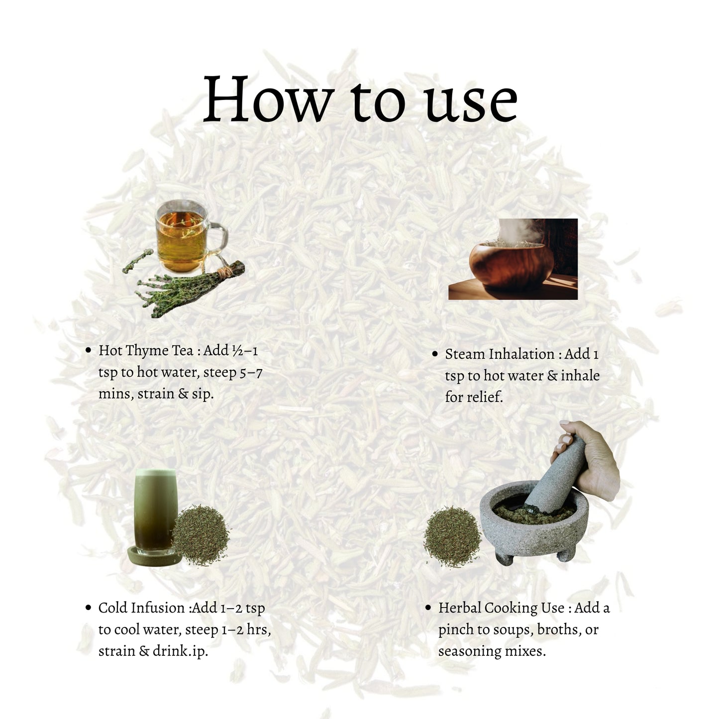 Himalayan Thyme Loose Leaves (Thymus vulgaris)