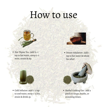 Himalayan Thyme Loose Leaves (Thymus vulgaris)