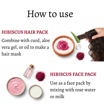 Hibiscus Powder (Rosa sinensis)