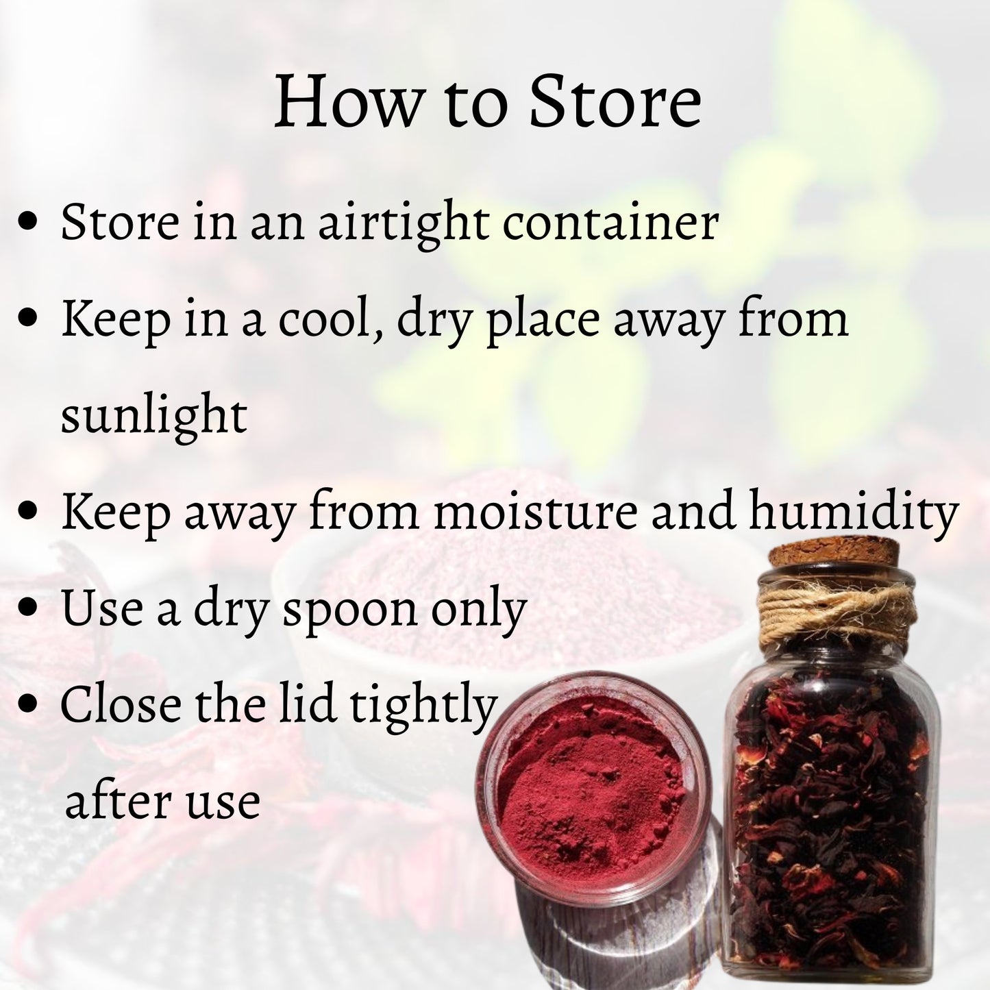 Hibiscus Powder (Rosa sinensis)