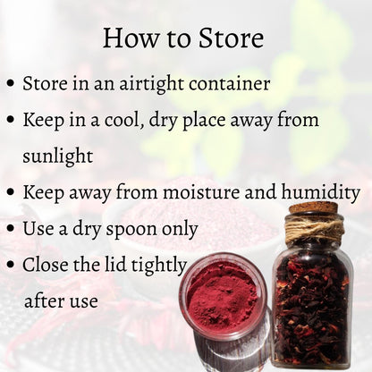 Hibiscus Powder (Rosa sinensis)