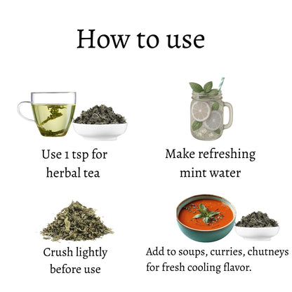 DRIED MINT LOOSE LEAVES (Mentha)