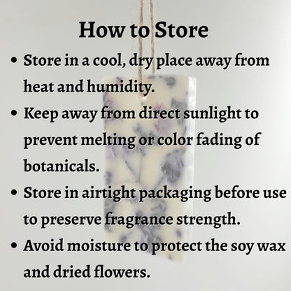 Lavender & Blue Baby Breath Wax Sachet