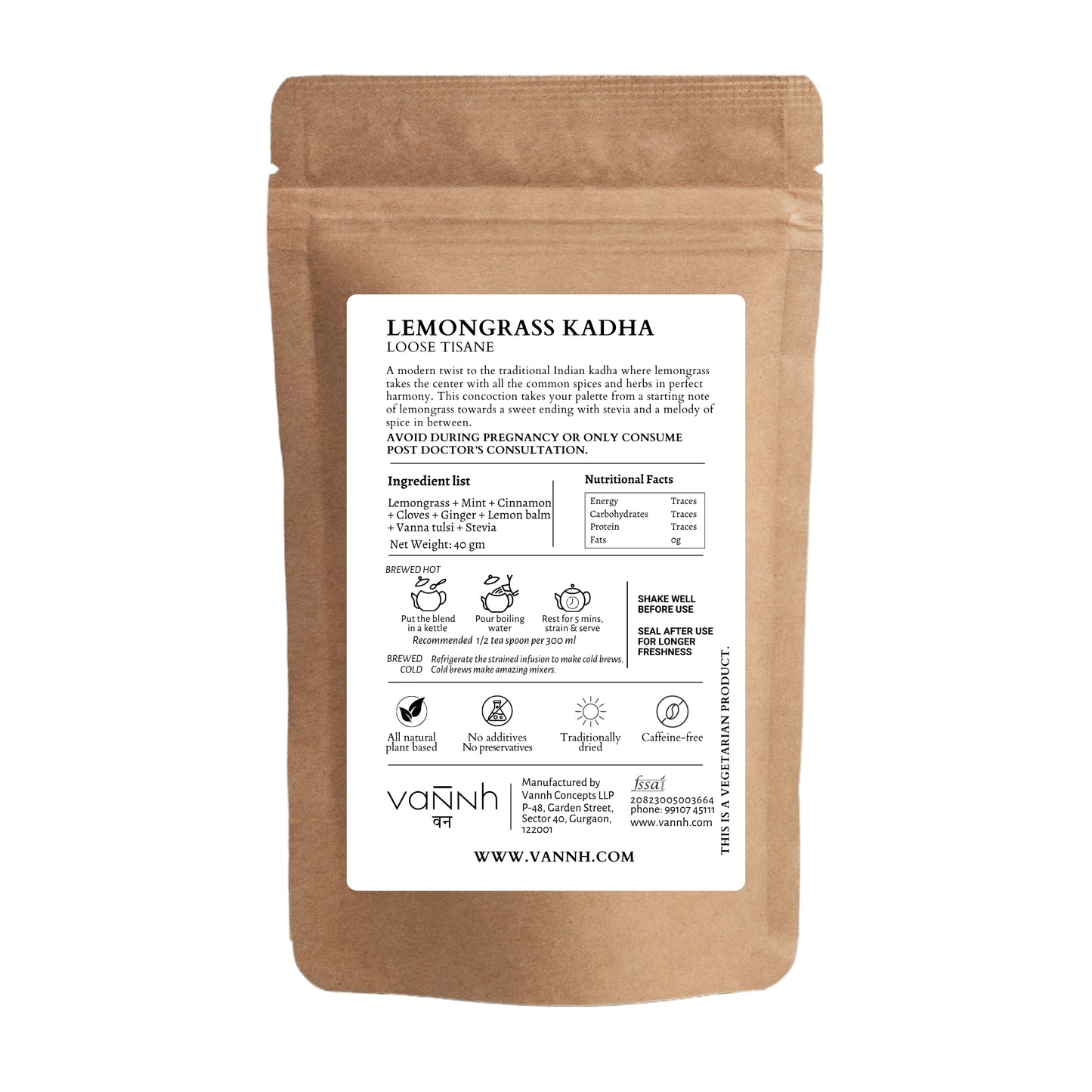 Vannh Lemongrass Kadha (40g)