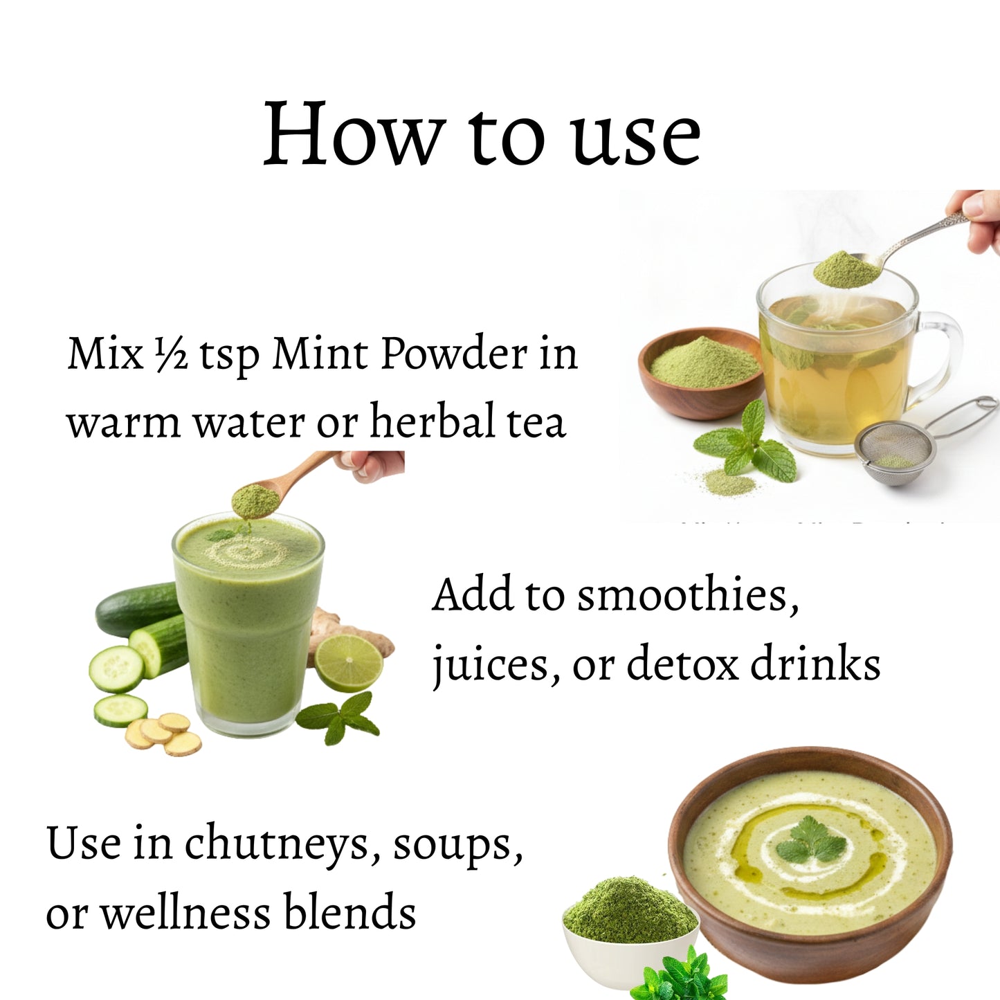Mint Powder | 100% Pure, No Preservatives, No Additives
