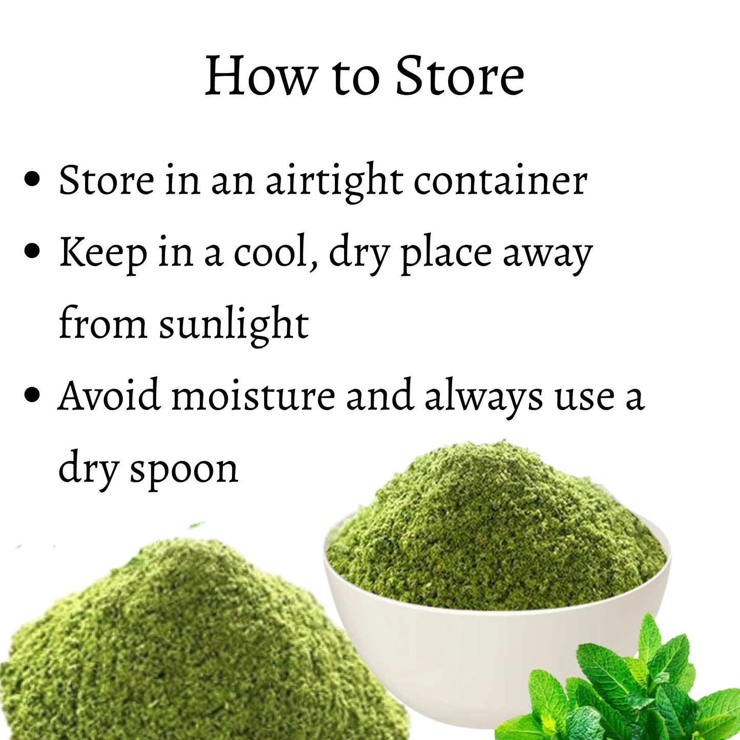 Mint Powder | 100% Pure, No Preservatives, No Additives