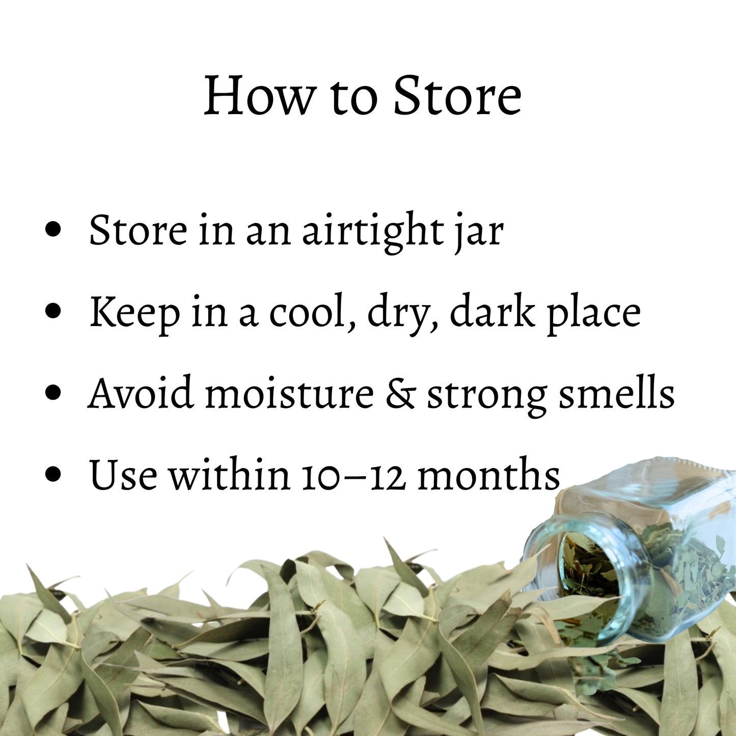 Dried Eucalyptus Loose Leaves (Eucalyptus globulus)