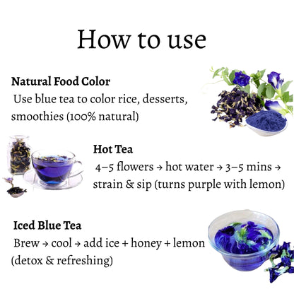 Dried Blue Butterfly Pea Flower