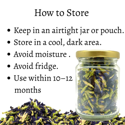 Dried Blue Butterfly Pea Flower