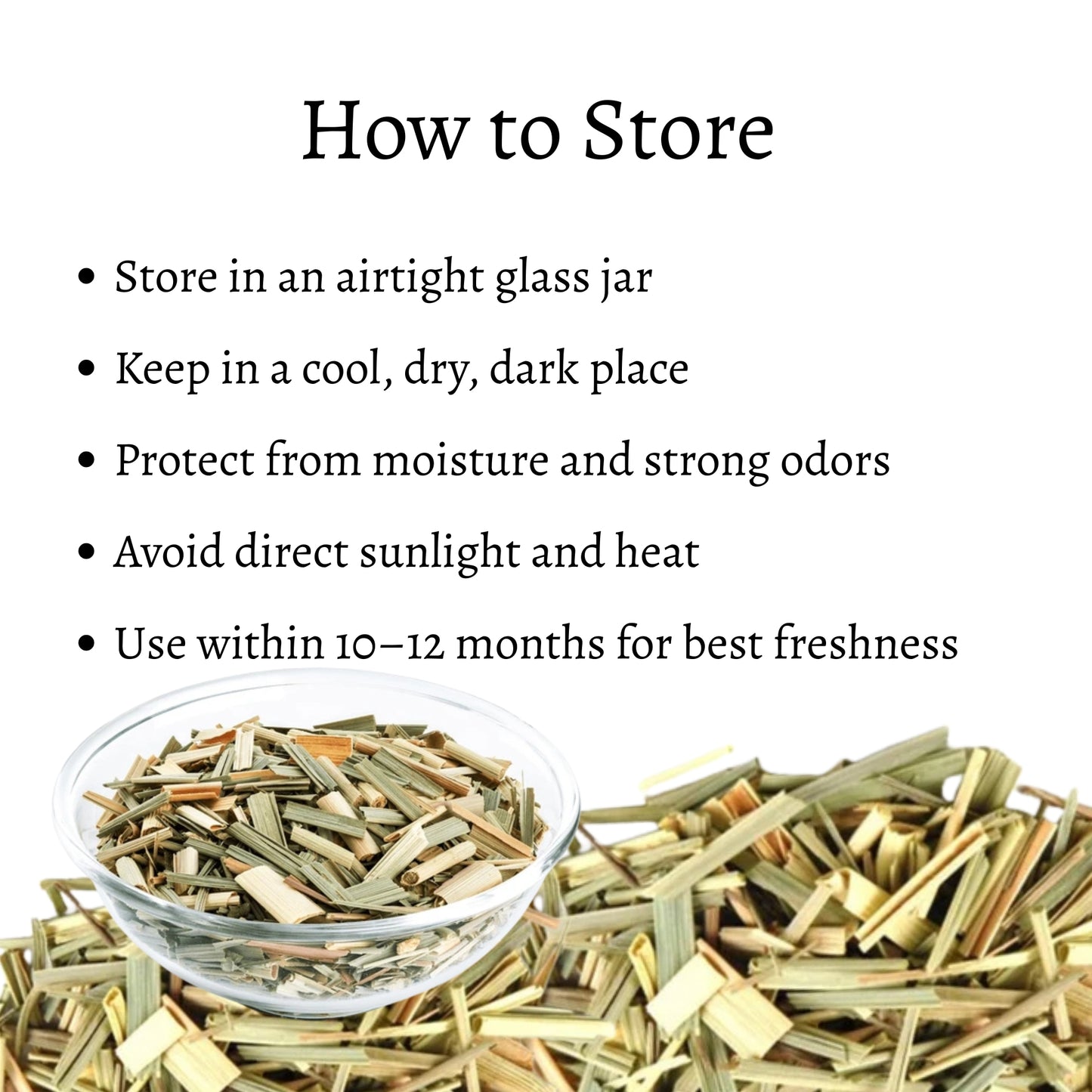 Lemongrass Loose Leaves (Cymbopogon citratus)