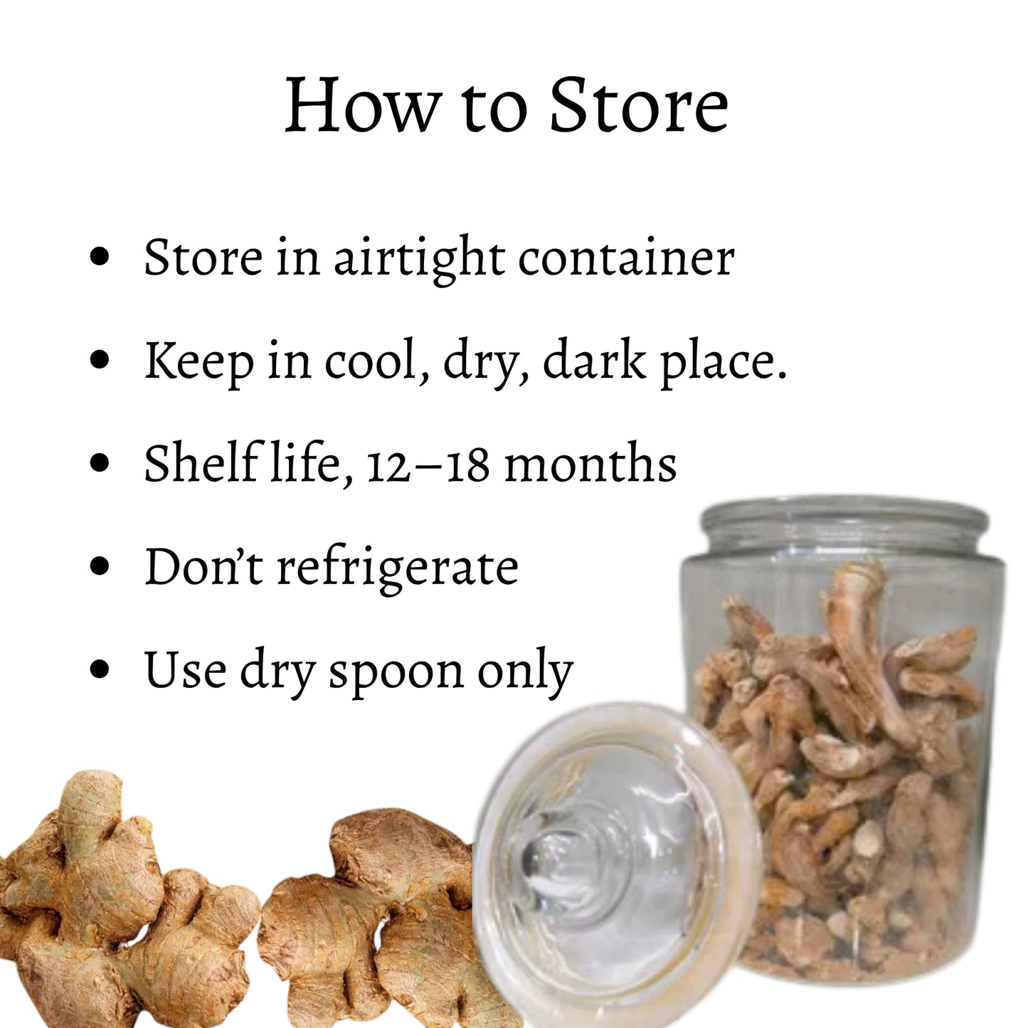 Dried Ginger Root (Whole)