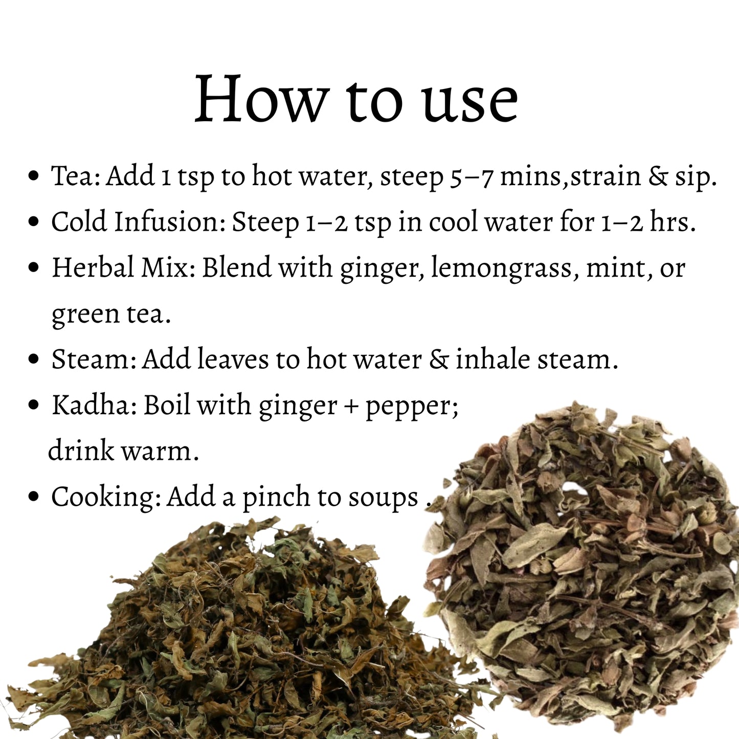 Tulsi Vana Loose Leaves (Ocimum gratissimum)