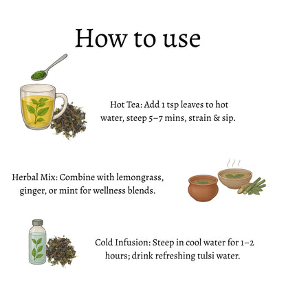 Tulsi Rama Loose Leaves (Ocimum sanctum)