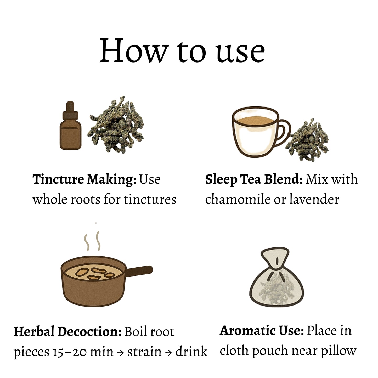 Dried Valerian Root (Whole)