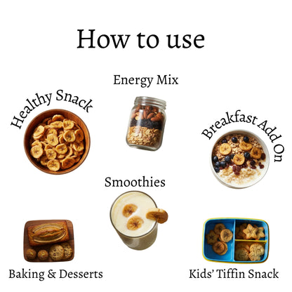 Dried Banana Slices with High-fiber