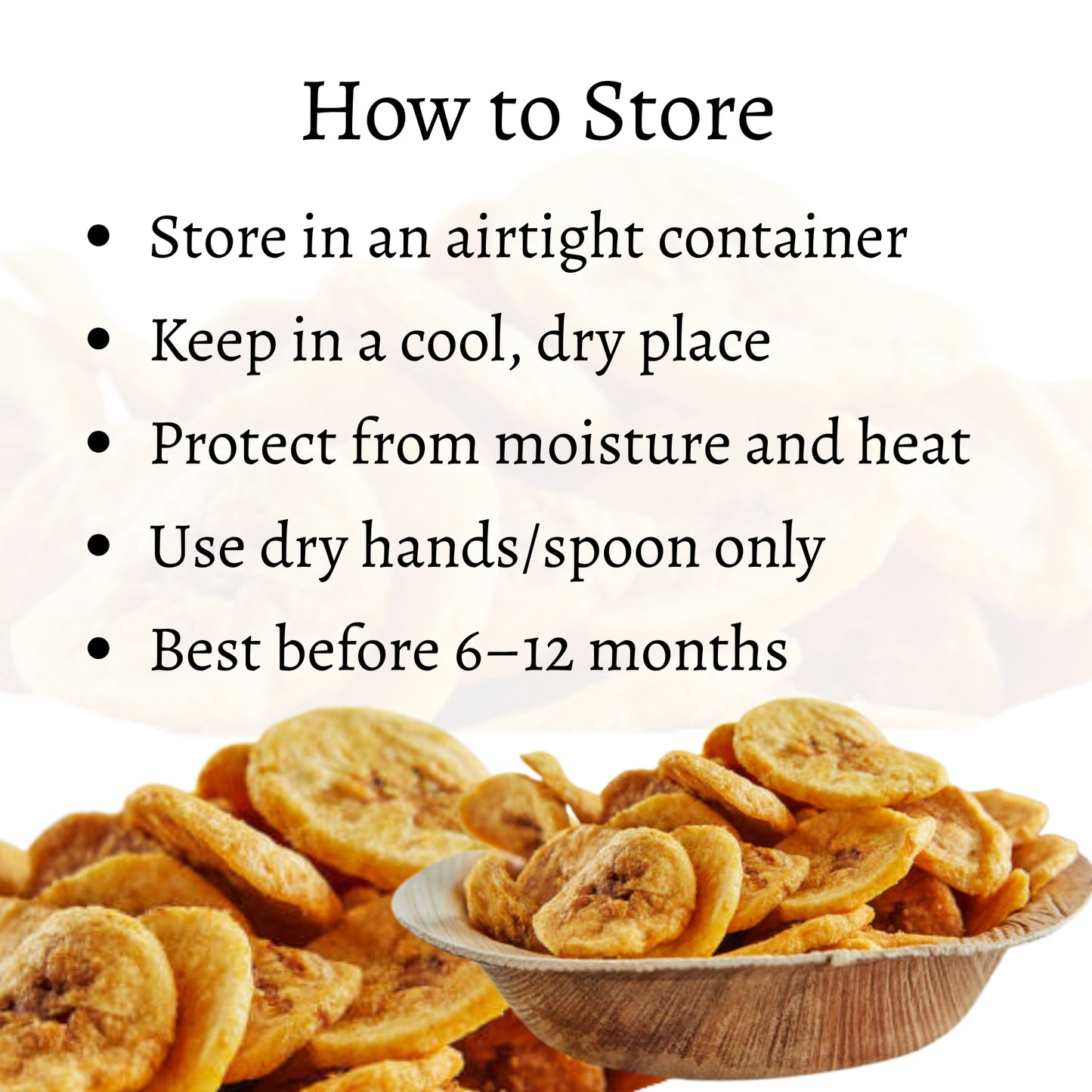 Dried Banana Slices with High-fiber