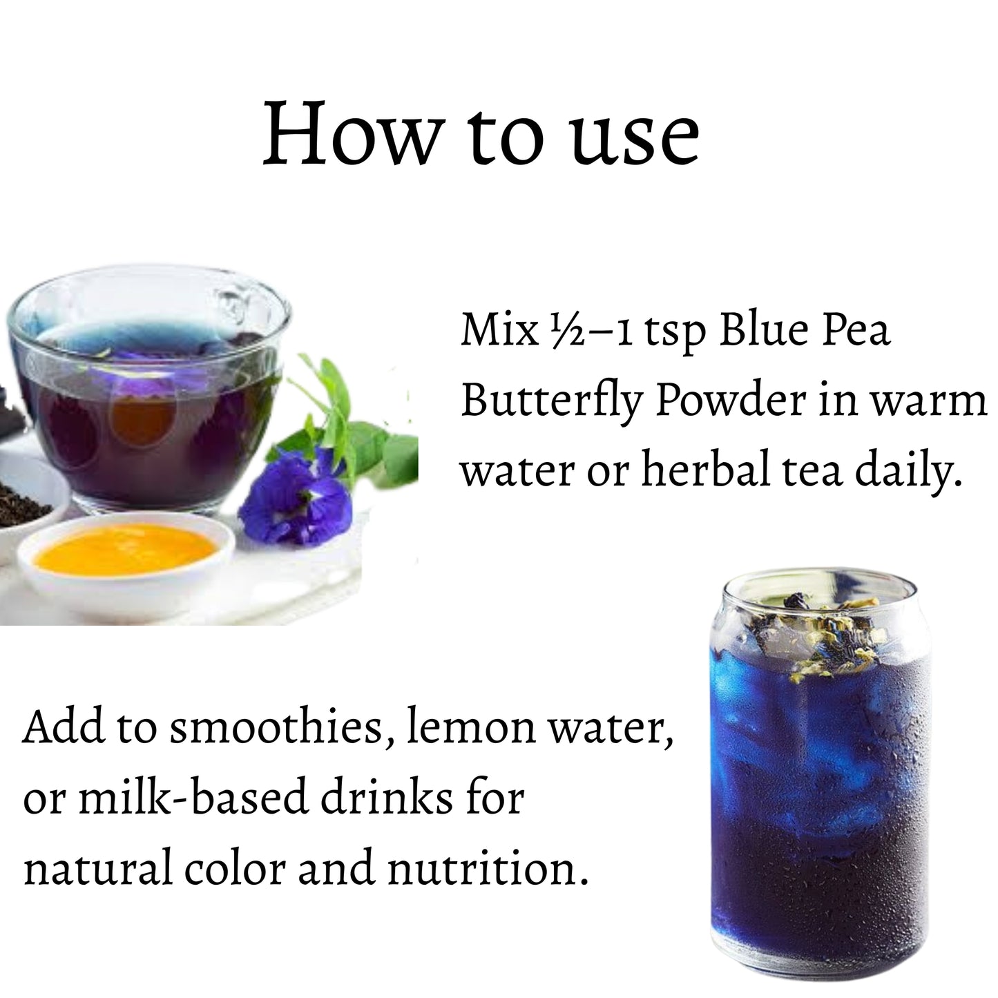 Blue Pea Butterfly Powder