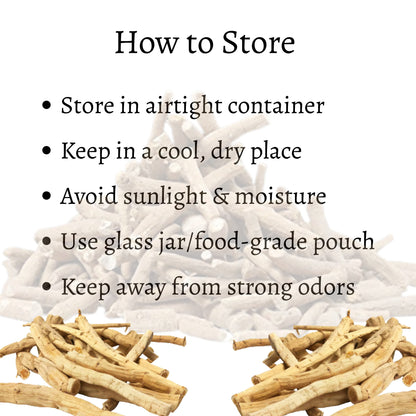 Dried Ashwagandha Roots
