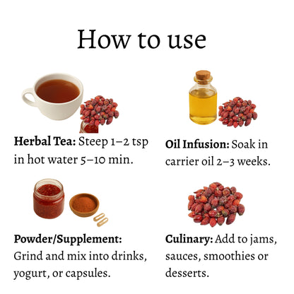 Dried Rosehip (Rosa canina)