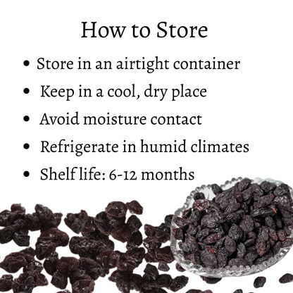 Solar Dried Black Raisins