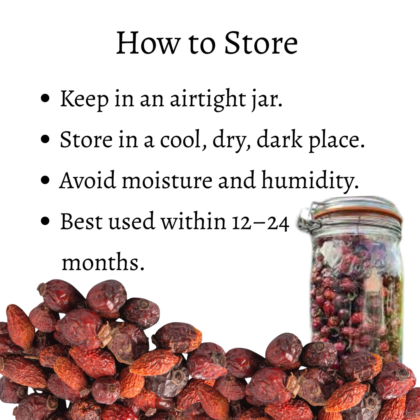 Dried Rosehip (Rosa canina)