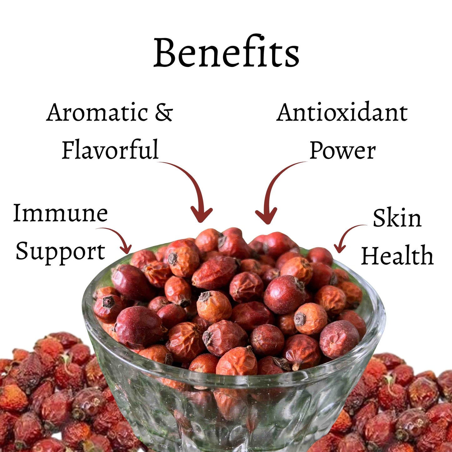 Dried Rosehip (Rosa canina)