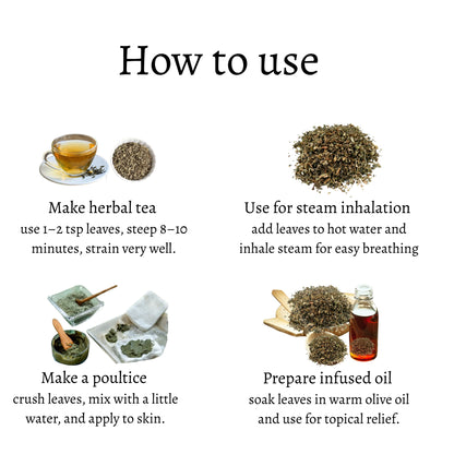 Dried Mullein Loose Leaves  (Verbascum thapsus)