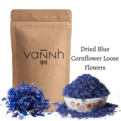 Dried Blue Cornflower Loose Flowers