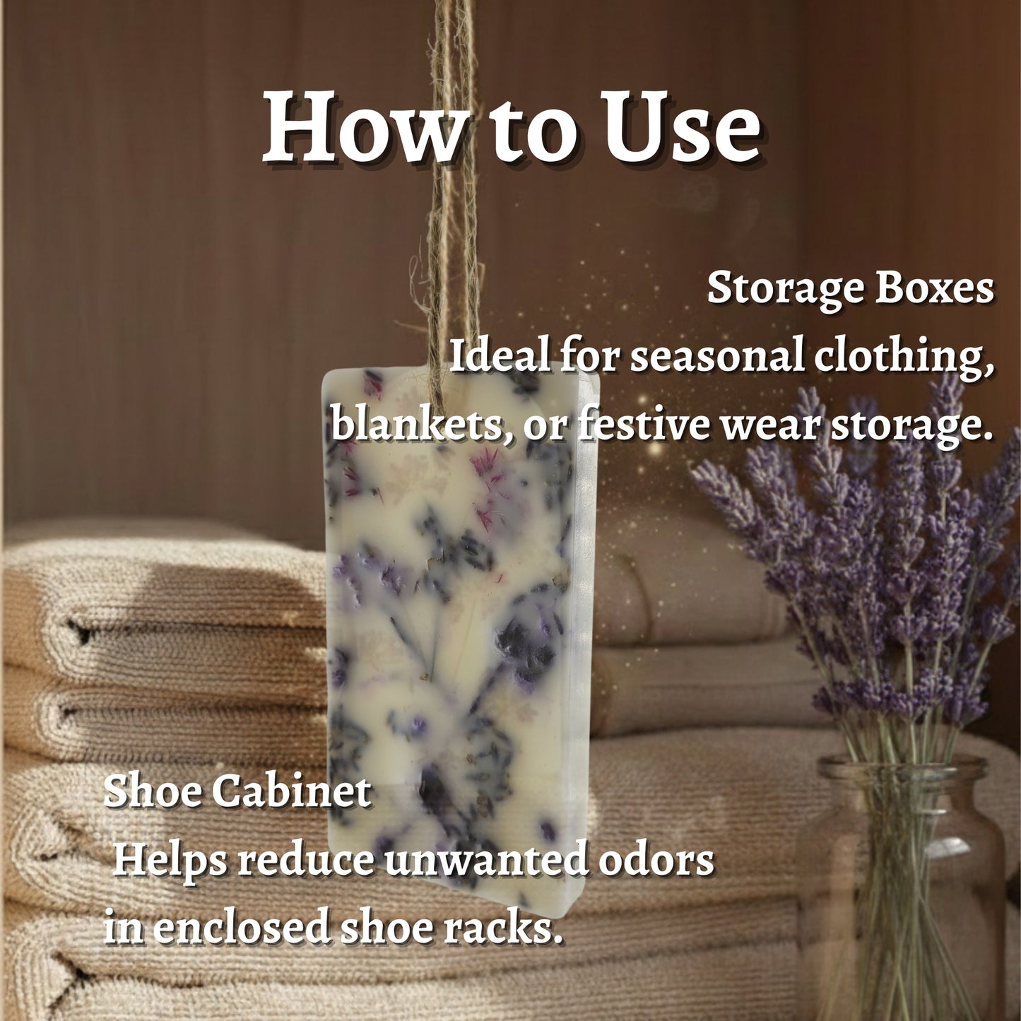 Lavender & Blue Baby Breath Wax Sachet