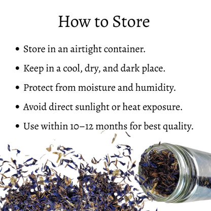 Dried Blue Cornflower Loose Flowers