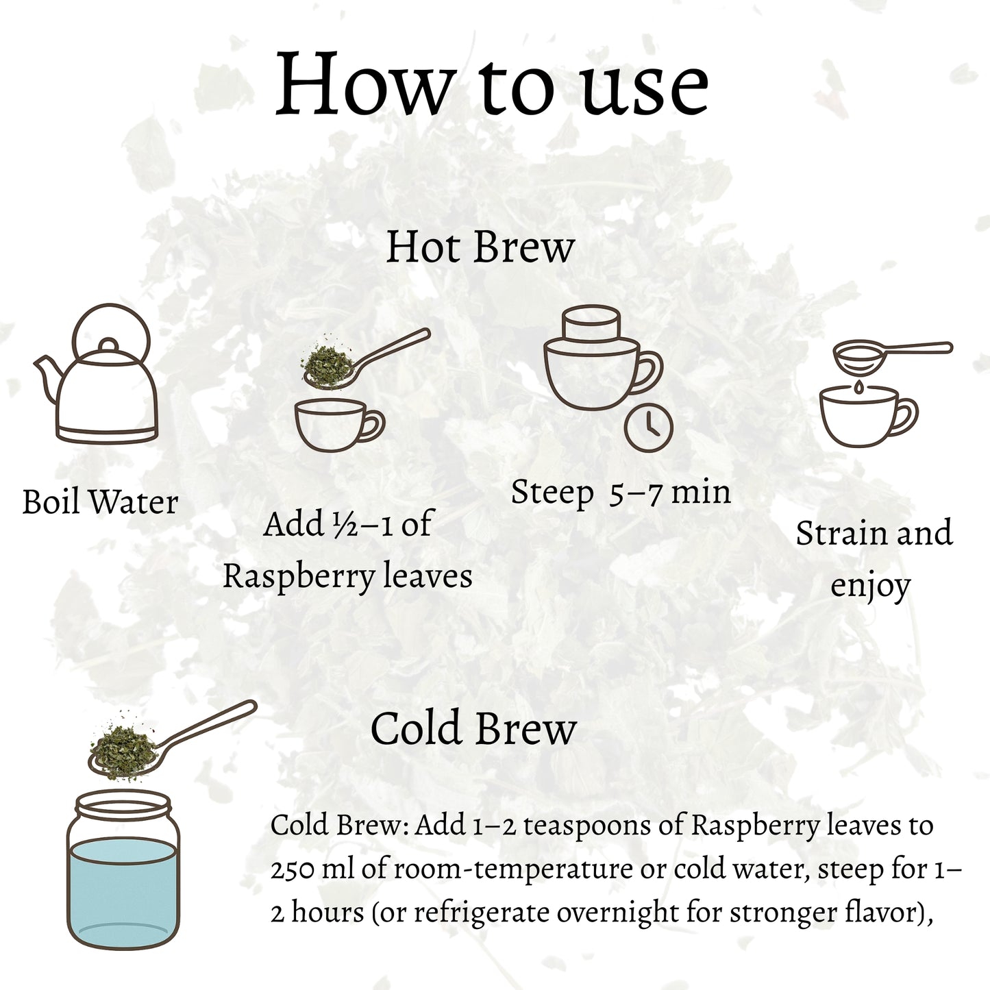 Himalayan Raspberry Loose Leaves (Rubus idaeus)