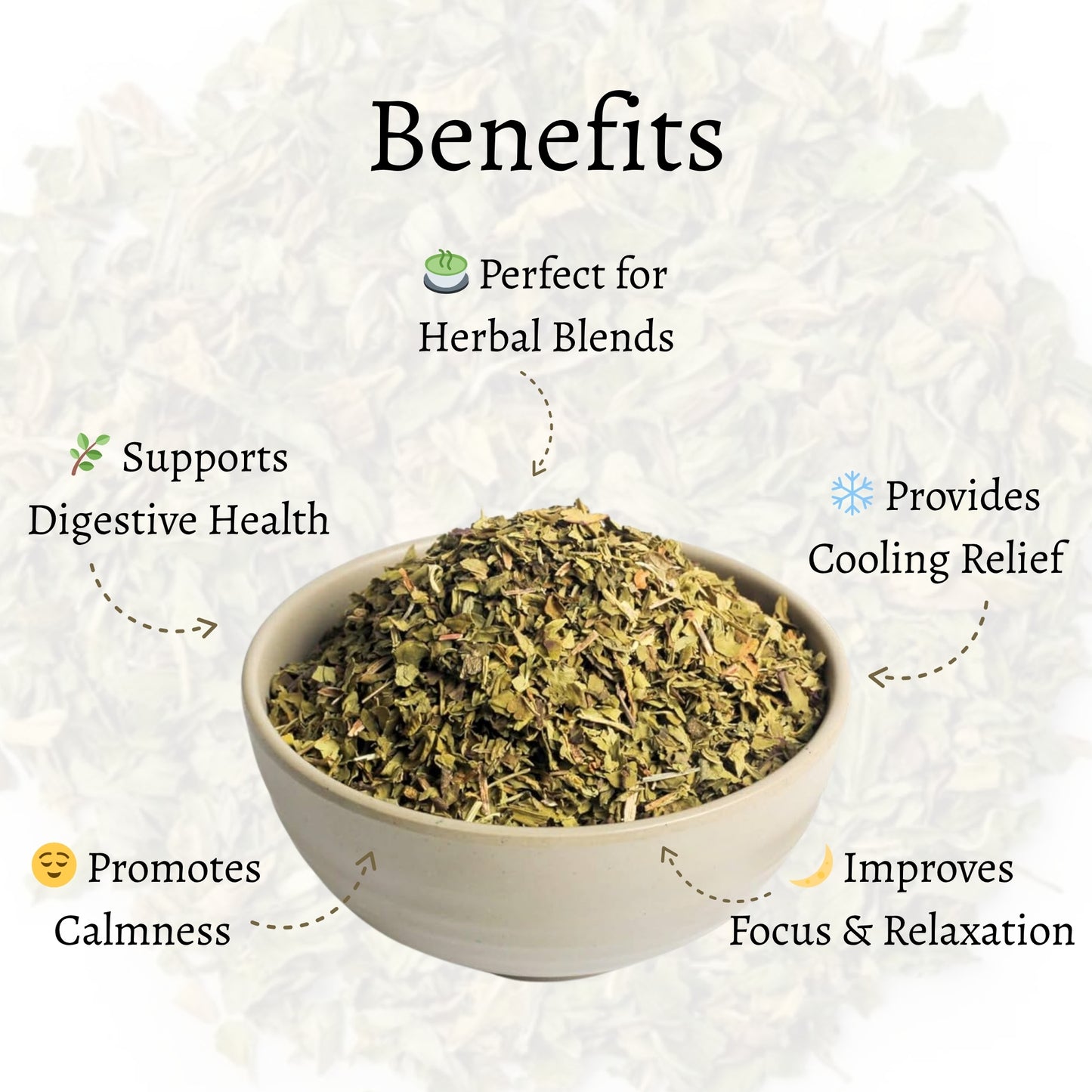 Dried Himalayan Peppermint Loose Leaves