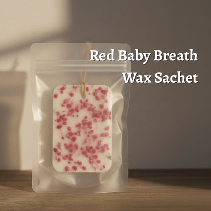 Red Baby Breath Wax Sachet