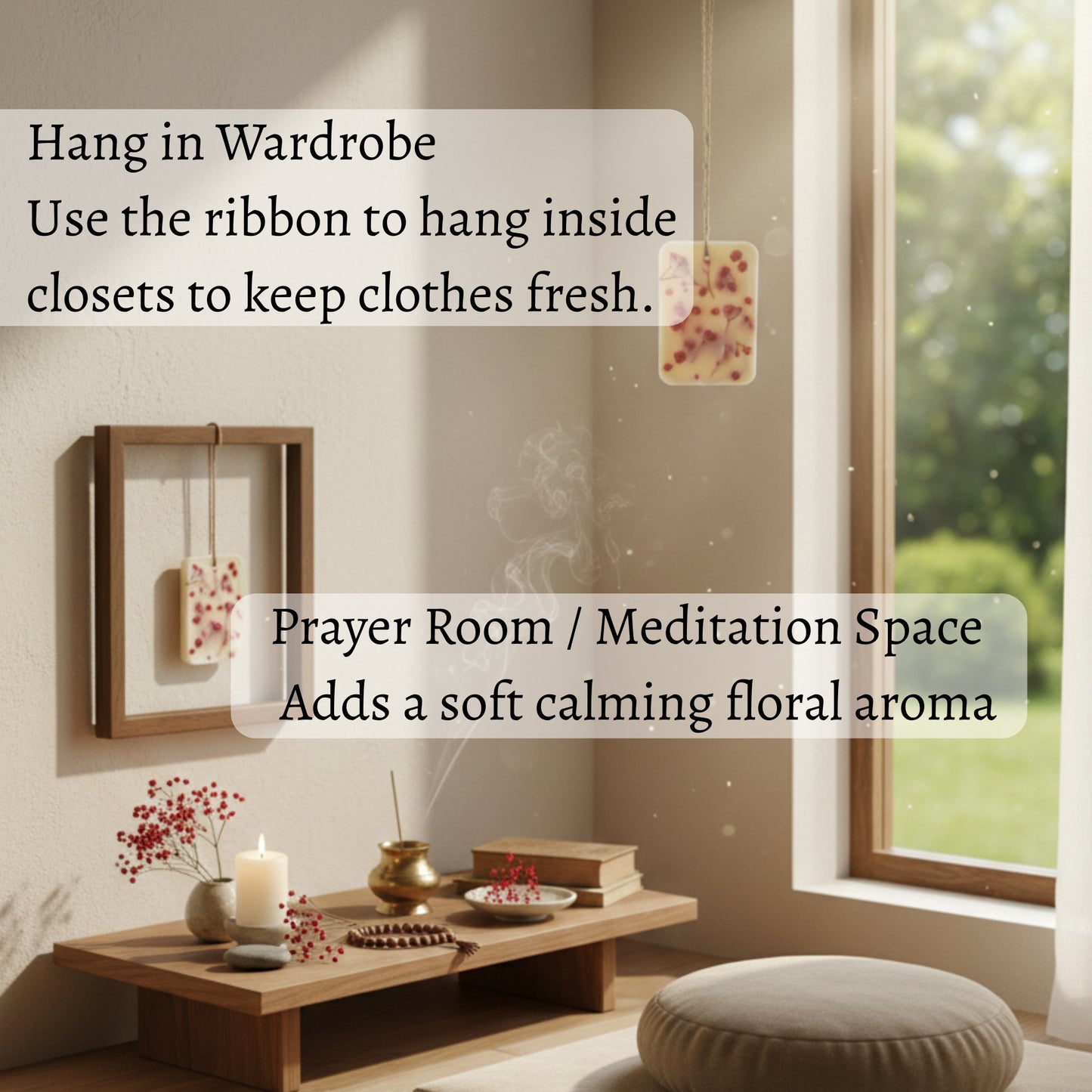 Red Baby Breath Wax Sachet